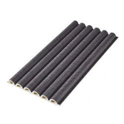 Round Slat Charred Wood