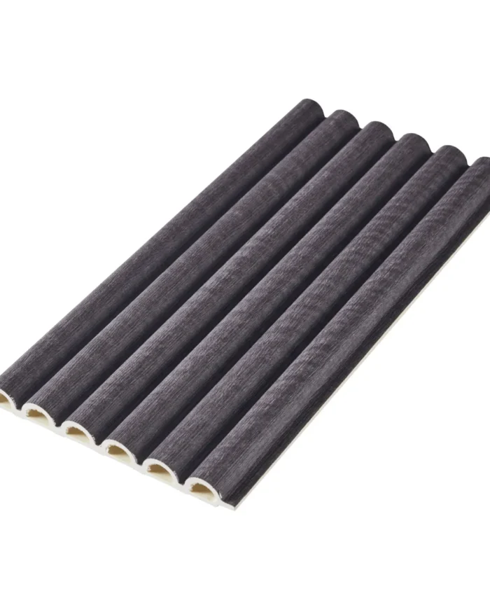 Round Slat Charred Wood