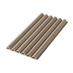 Round Slat Cream Cladding